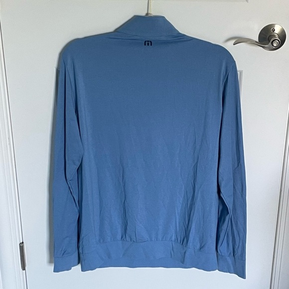 Travis Mathew HERITAGE STRETCH HALF ZIP PULLOVER HEATHER RIVIERA 47086 - Picture 2 of 12